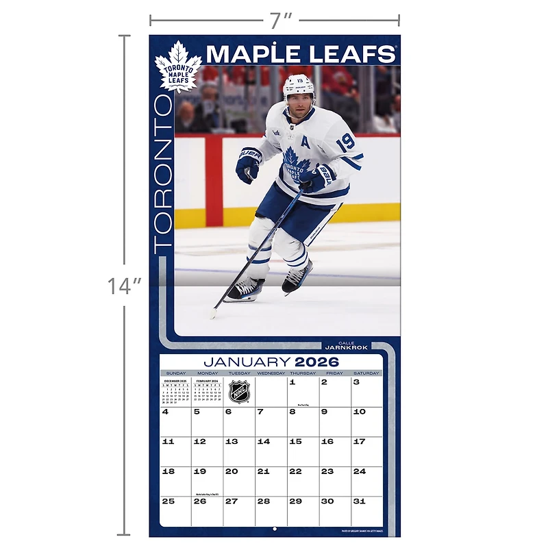 NHL Toronto Maple Leafs 2026 Mini Calendar