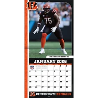 NFL Cincinnati Bengals 2026 Wall Calendar - Online Only