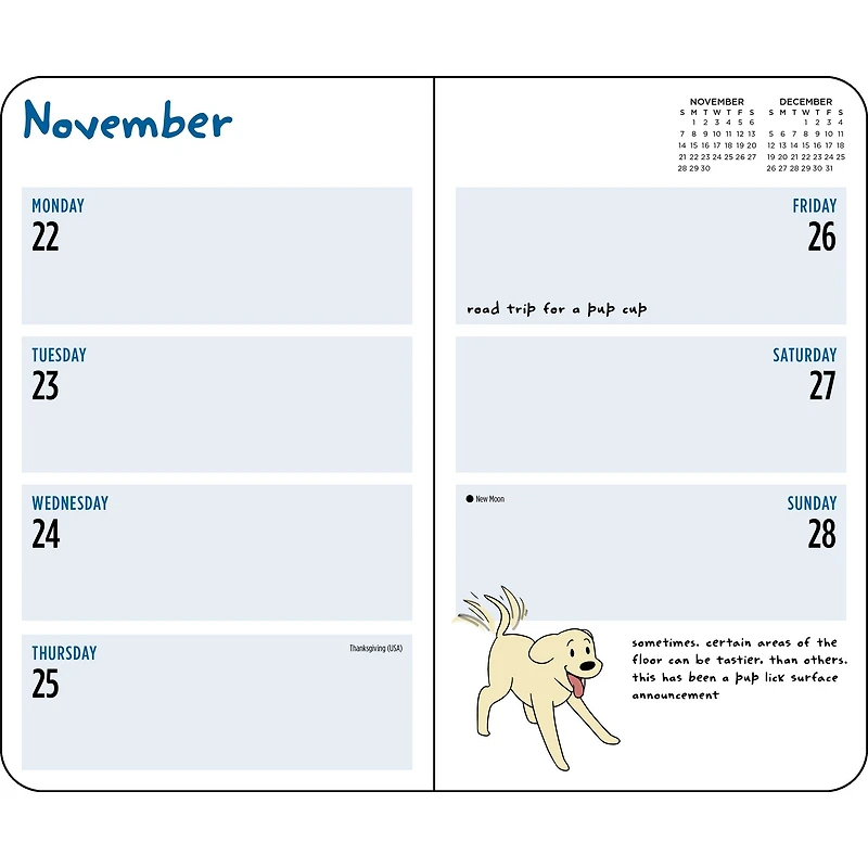 Thoughts of Dog 2027 Engagement Calendar