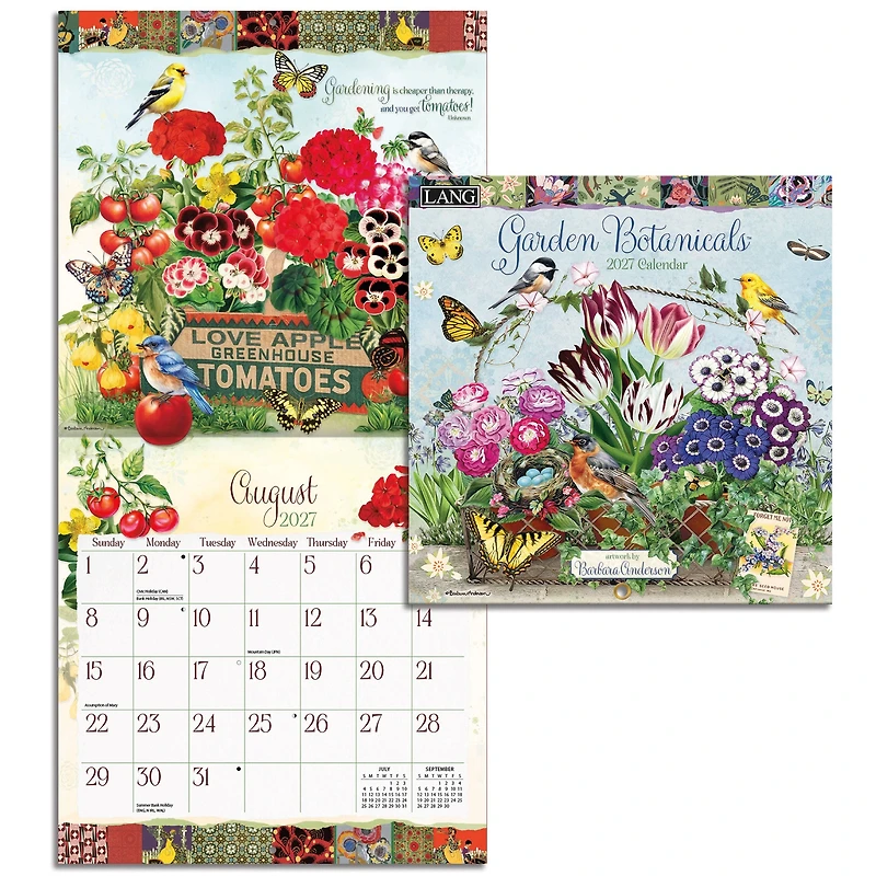 Garden Botanicals 2027 Mini Calendar
