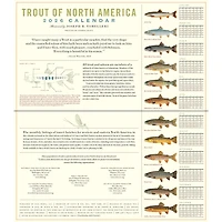Trout Of North America 2026 Wall Calendar