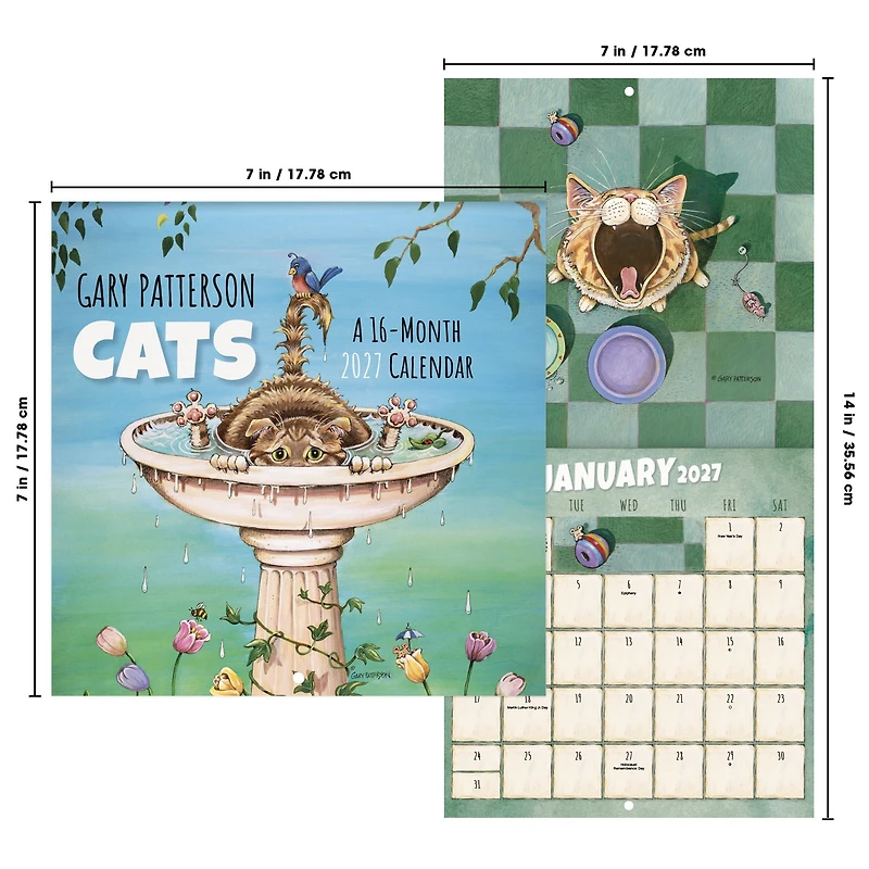 Gary Patterson - Cats 2027 Mini Calendar