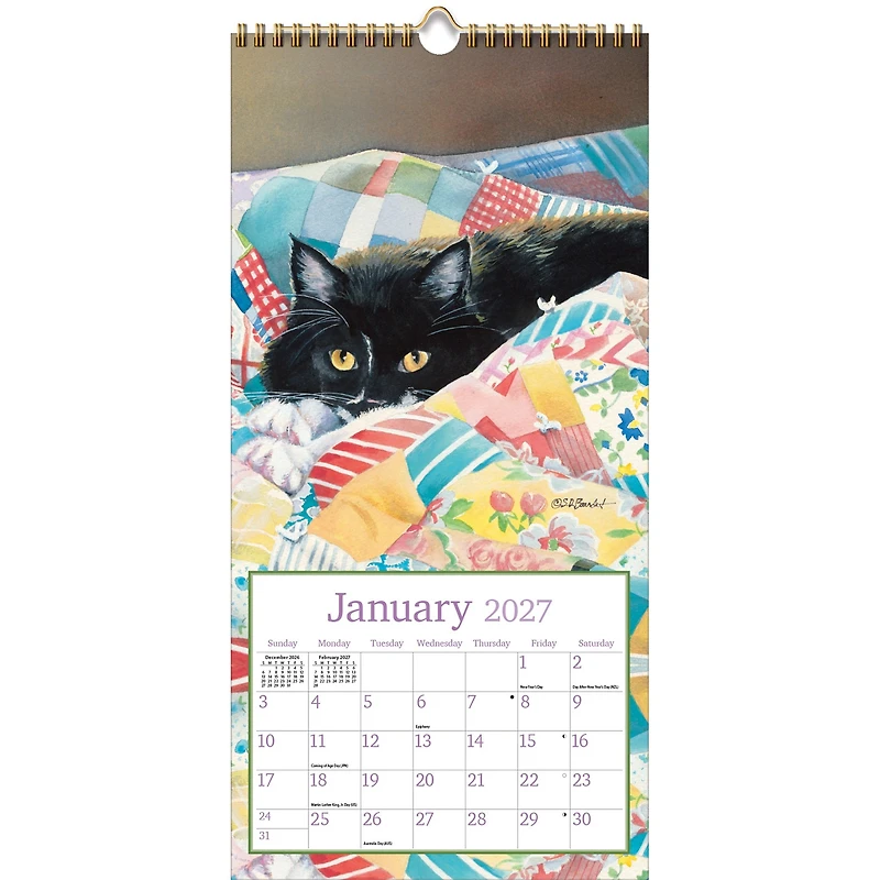 Cats In The Country 2027 Slim Calendar - Online Only