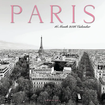 Paris 2026 Wall Calendar - Online Only