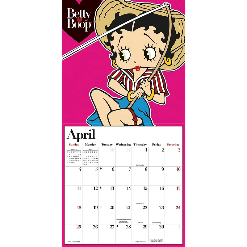 Betty Boop 2027 Mini Calendar