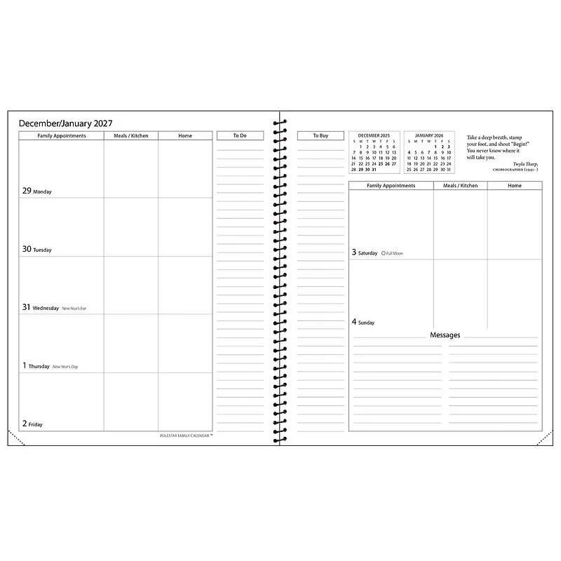 Polestar Family 2027 Engagement Calendar