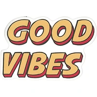 Good Vibes Vinyl Sticker