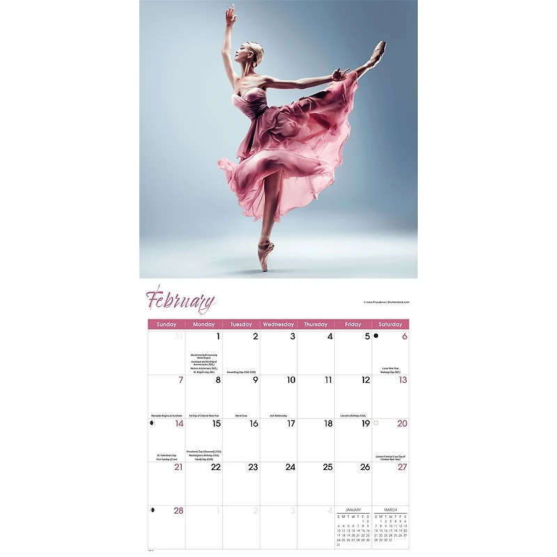 Ballet 2027 Wall Calendar