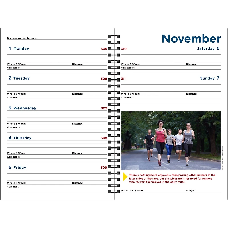 Complete Runner's Log 2027 Engagement Calendar