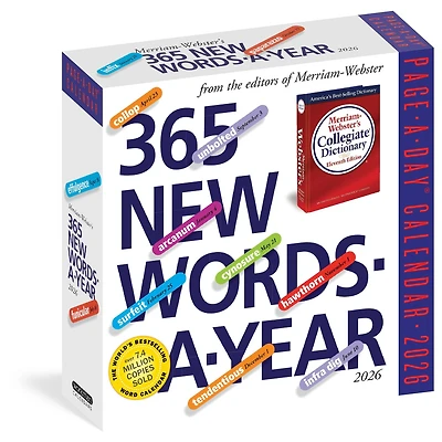 New Words 365 2026 Box Calendar