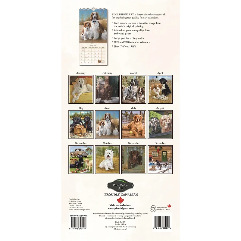 Must Love Dogs 2027 Slim Calendar - Online Only