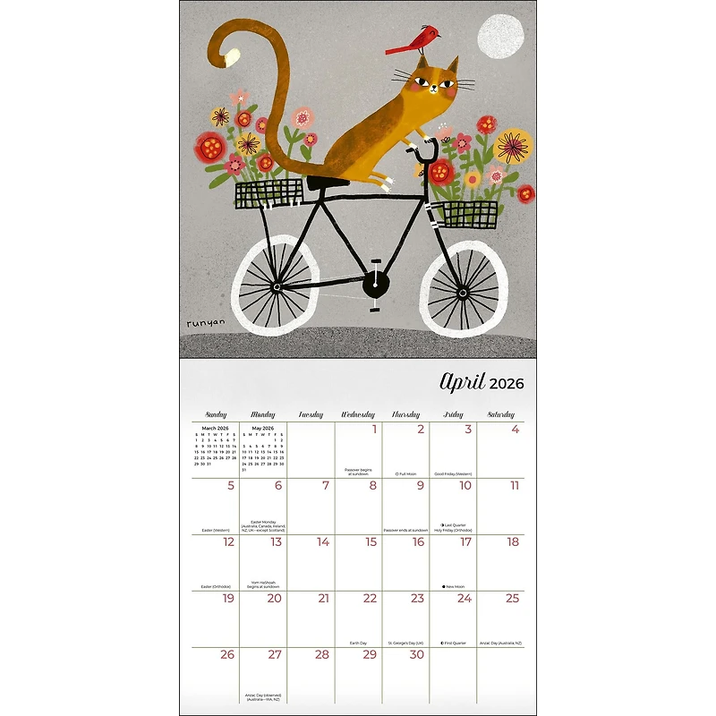 Feline 2026 Mini Calendar