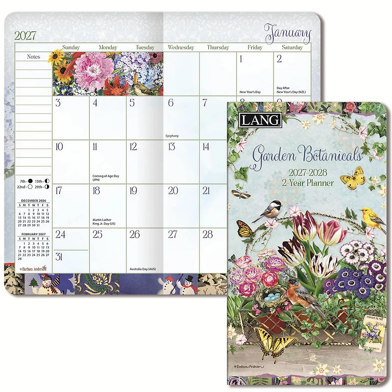 Garden Botanical 2027 2-Year Pocket Planner