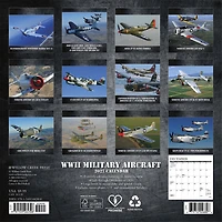 WWII Military Aircraft 2027 Mini Calendar