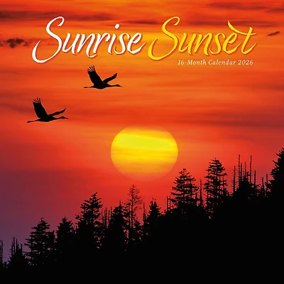 Sunrise Sunset 2026 Wall Calendar