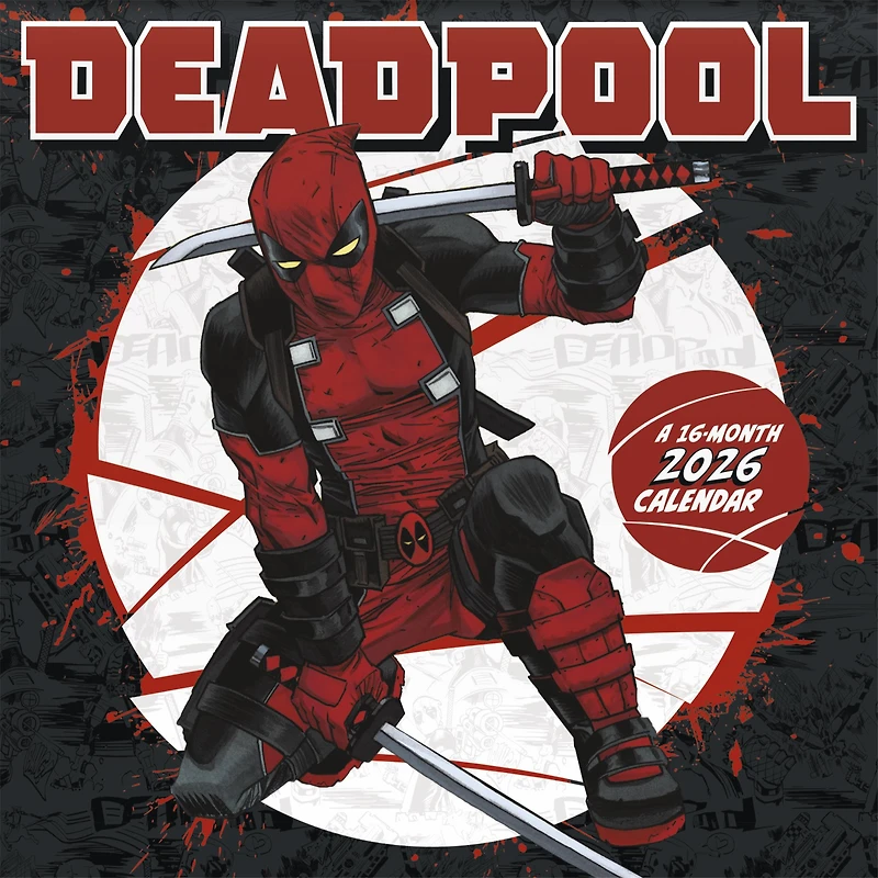 Deadpool 2026 Wall Calendar
