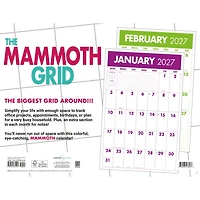 Mammoth Grid Oversized 2027 Poster Calendar