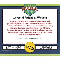 Ultimate Pickleball 2026 Box Calendar