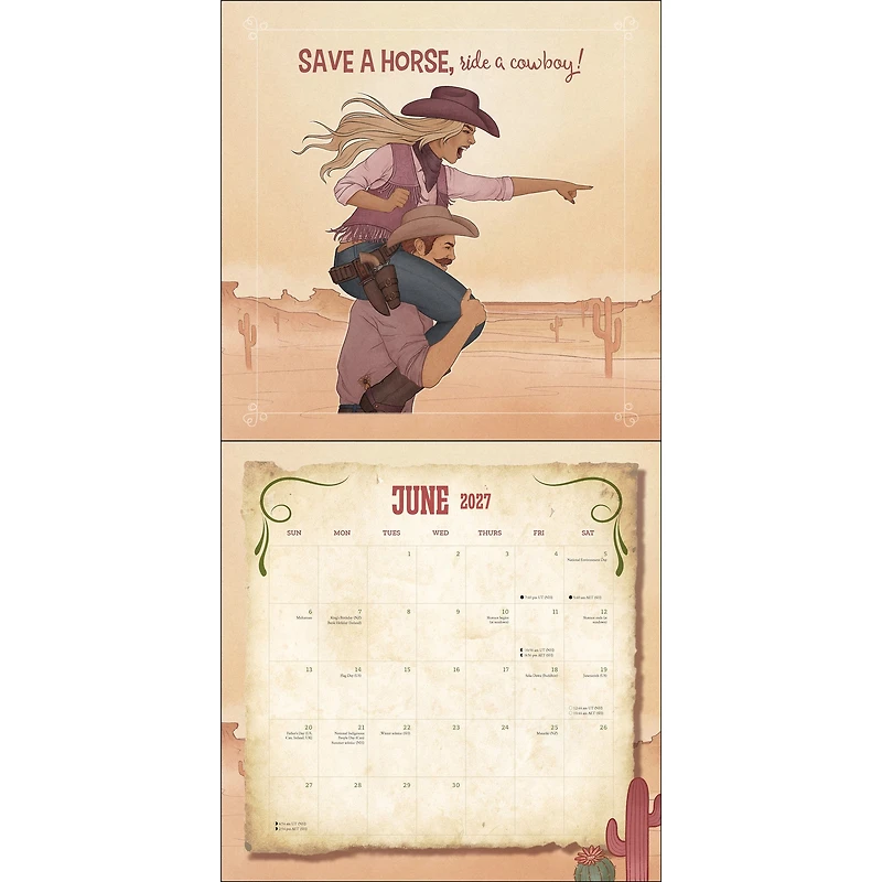 There's a Snake in My Boot 2027 Wall Calendar