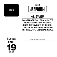 Jeopardy! 2026 Box Calendar