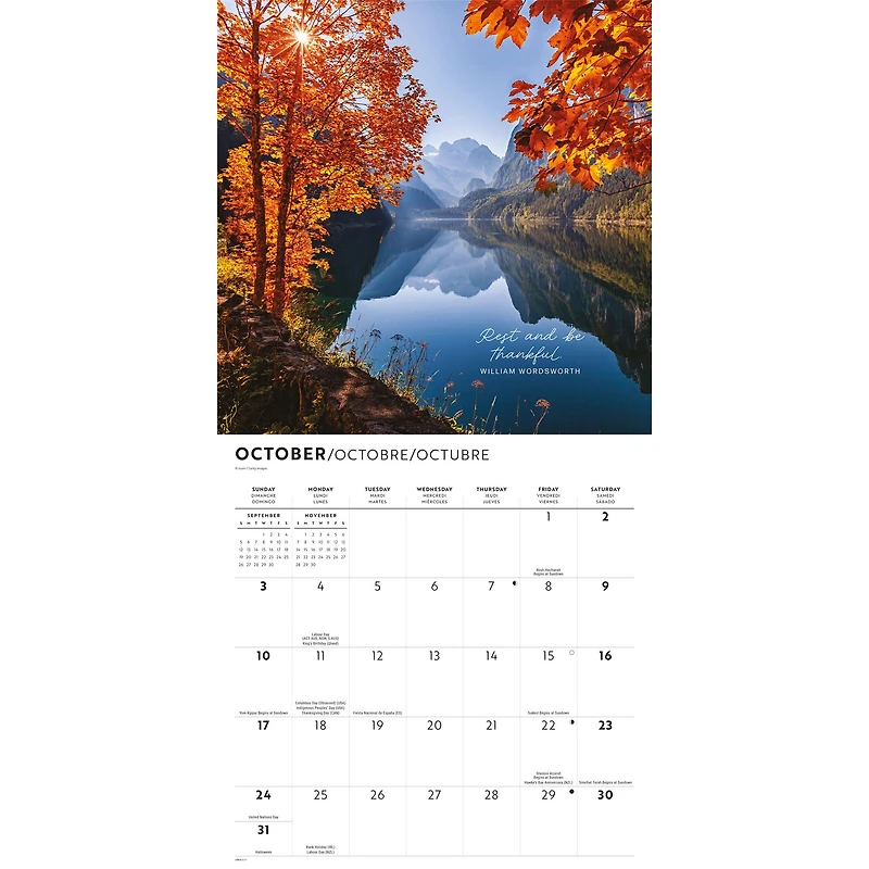 Tranquility 2027 Wall Calendar