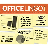 Office Lingo 2026 Box Calendar