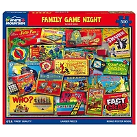 Family Game Night 500 Piece Puzzle
