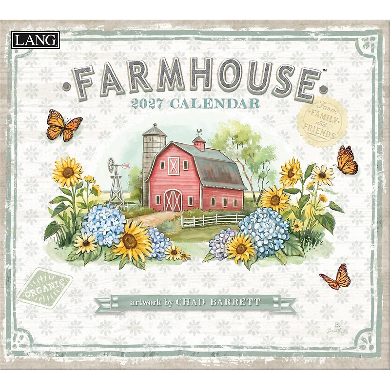 Farmhouse 2027 Wall Calendar - Online Only