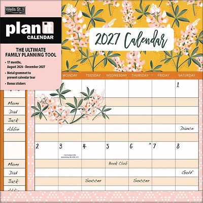 Flora and Fauna Plan-It 2027 Wall Calendar - Online Only