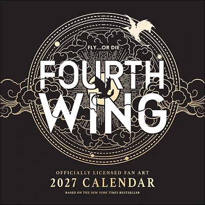 Fourth Wing Officially Licensed Fan Art 2027 Wall Calendar
