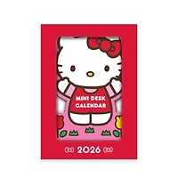 Hello Kitty Playful Pink Easel with Wood Stand 2026 Calendar - Online Only