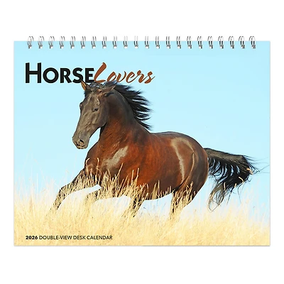 Horse Lovers 2026 Double View Easel Calendar - Online Exclusive