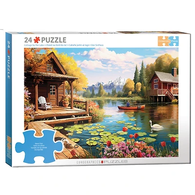 Lake Cottage 24 Piece Puzzle