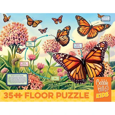 Life Cycle of a Monarch 35 Piece Floor Puzzle - Online Only