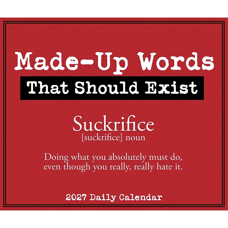 Made-Up Words That Should Exist 2027 Box Calendar