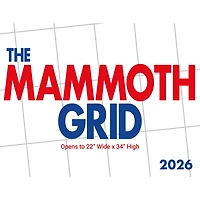 Mammoth Grid Oversized 2026 Poster Calendar