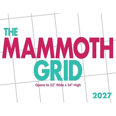 Mammoth Grid Oversized 2027 Poster Calendar