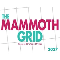 Mammoth Grid Oversized 2027 Poster Calendar