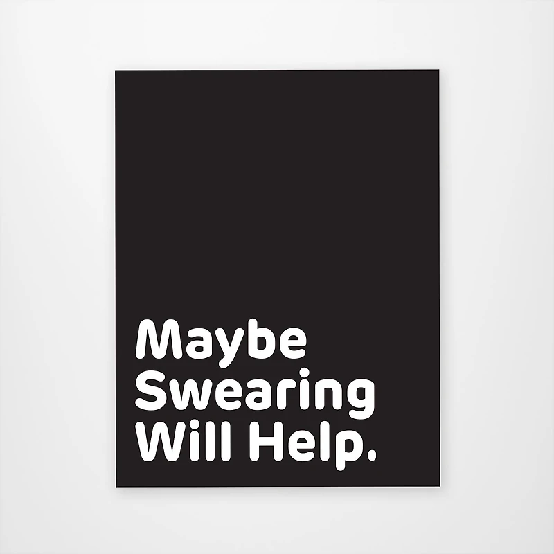 Maybe Swearing Will Help Vinyl Sticker