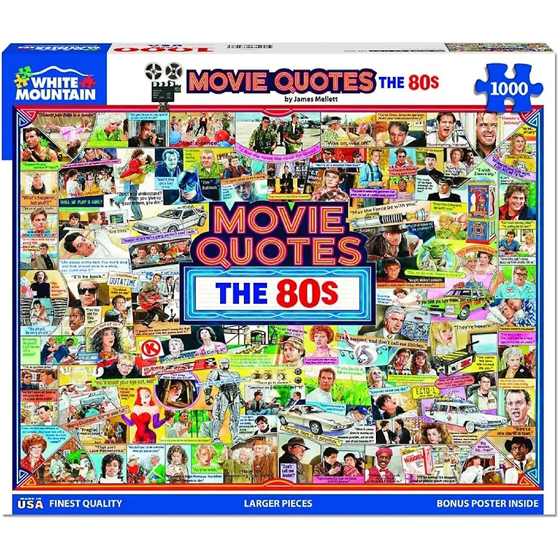 Movie Quotes the 80's 1000 Piece Puzzle