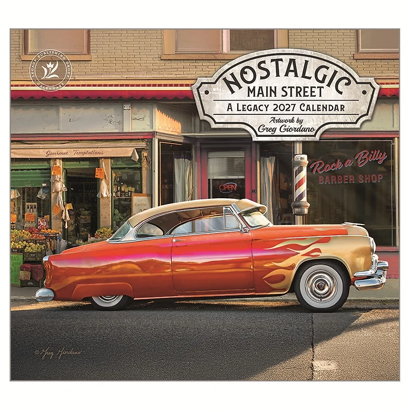 Nostalgic Main Street 2027 Wall Calendar - Online Only