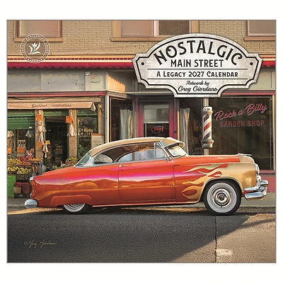 Nostalgic Main Street 2027 Wall Calendar - Online Only