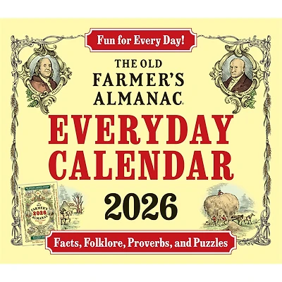 Old Farmers Almanac Everyday 2026 Box Calendar