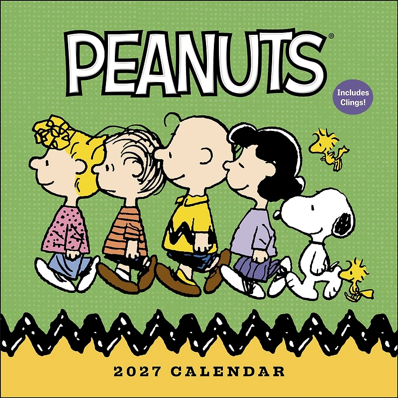Peanuts® with Decals 2027 Wall Calendar