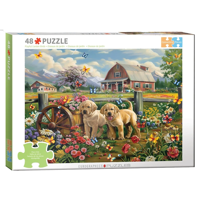 Puppy Spring 48 Piece Puzzle