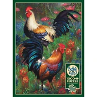 Roosters 1000 Piece Puzzle - Online Only