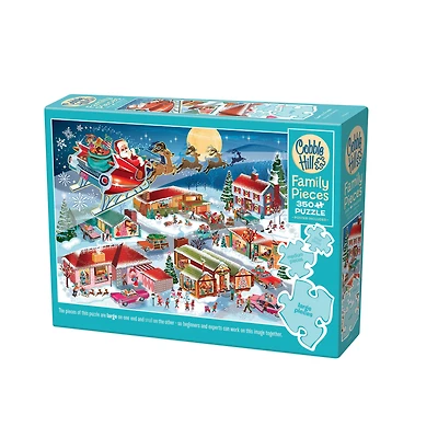 Santa's Flyby Family 350 Piece Puzzle