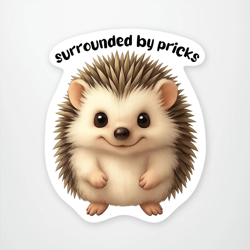 Surrounded By Pricks Vinyl Sticker