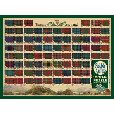 Tartans of Scotland 1000 Piece Puzzle - Online Only