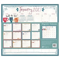 Tea 2027 Mini Magnetic Calendar - Online Only